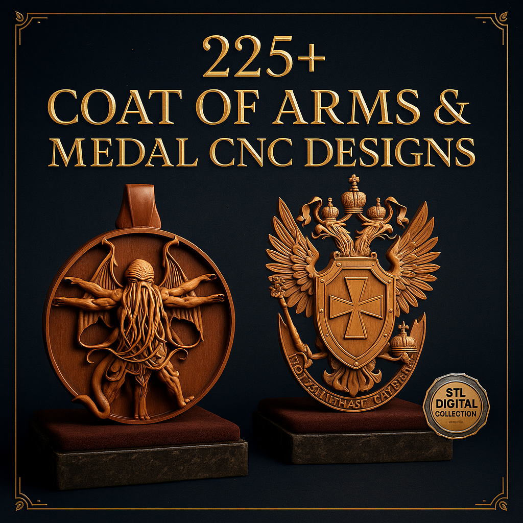 coat of arms stl, medal cnc files, heraldic stl, shield cnc design, award stl file, cnc emblem, royal stl design, crest cnc file, 3d medal stl, cnc badge design, military cnc stl, heraldry carving, shield stl relief, cnc trophy emblem, cnc noble design