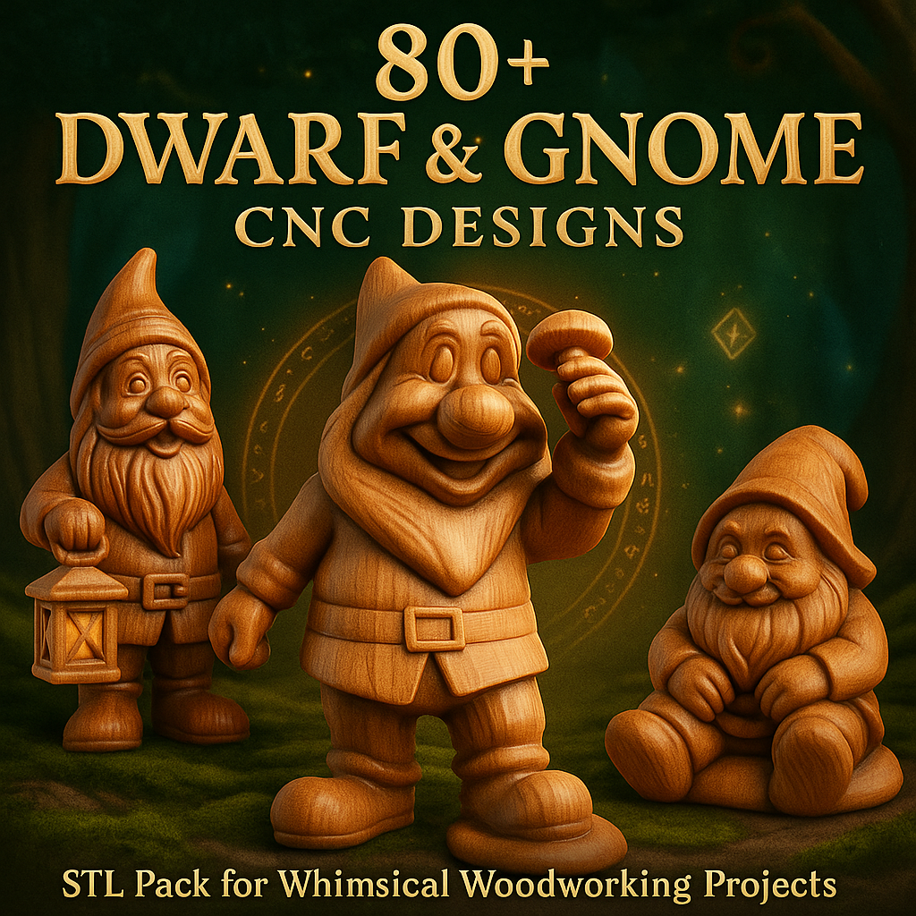 gnome stl, dwarf cnc files, fantasy carving stl, gnome cnc design, 3d dwarf model, cnc garden decor, whimsical cnc stl, magic stl pack, cnc gnome figure, dwarf relief stl, enchanted carving, wood carving gnome, gnome statue cnc, fairy tale stl, fantasy cnc bundle