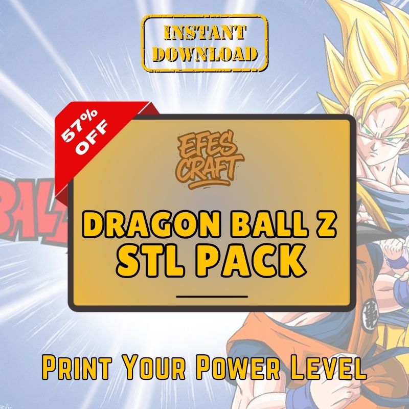 Dragon Ball STL Pack | Goku, Vegeta, and DBZ Icons for 3D Printing
