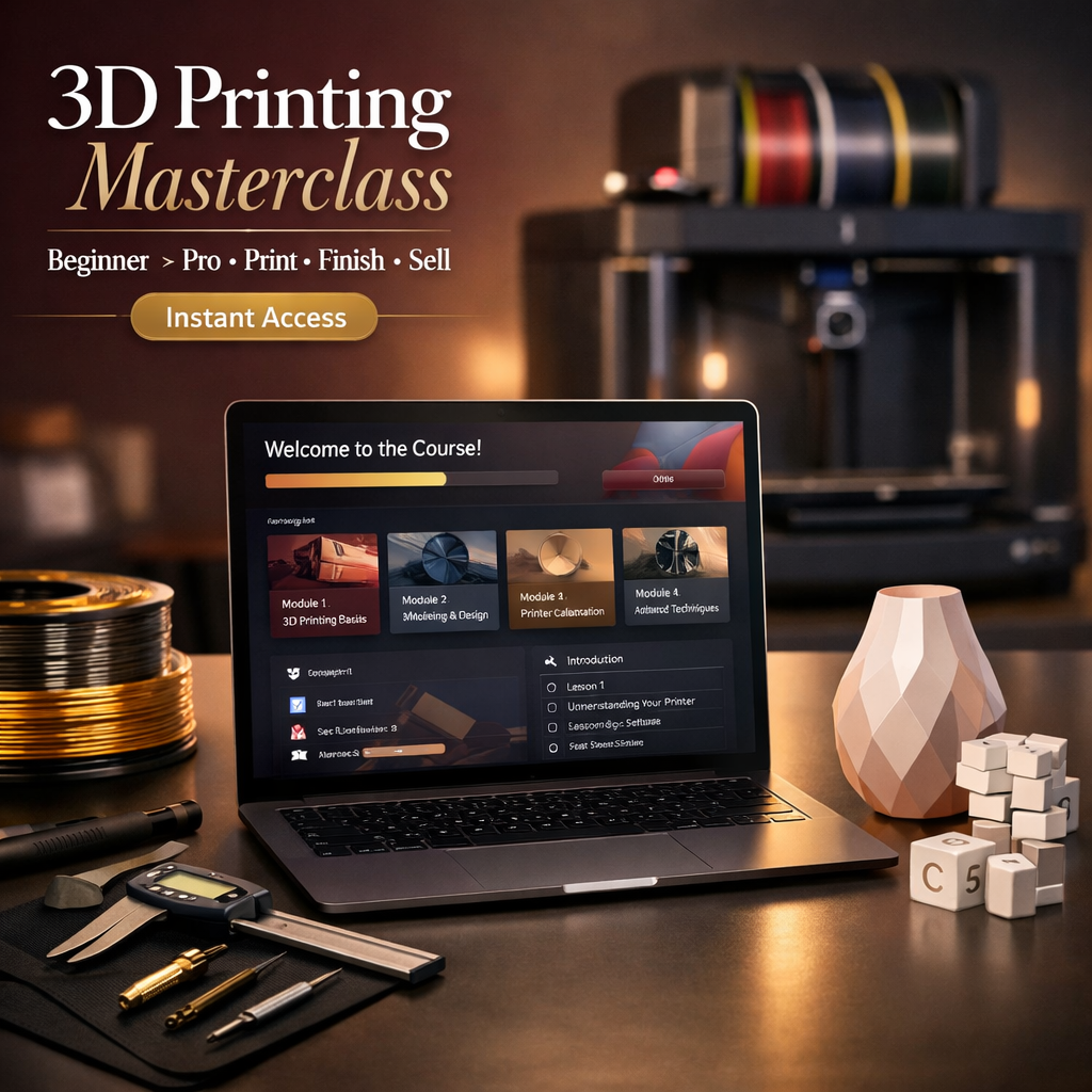 3D Printing Masterclass - From Beginner to Profitable 3D Printing Business